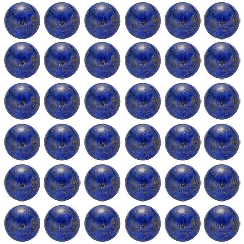Cmidy Natural Stone Beads 100pcs 8mm Lapis Lazuli Round Genuine Real Stone Beading Loose Gemstone Hole Size 1mm DIY Charm Smooth Beads for Bracelet Necklace Earrings Jewelry Making (Lapis Lazuli Blue, 8mm) - Image 1